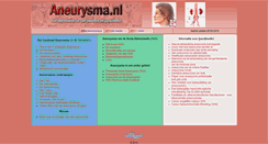 Desktop Screenshot of aneurysma.nl